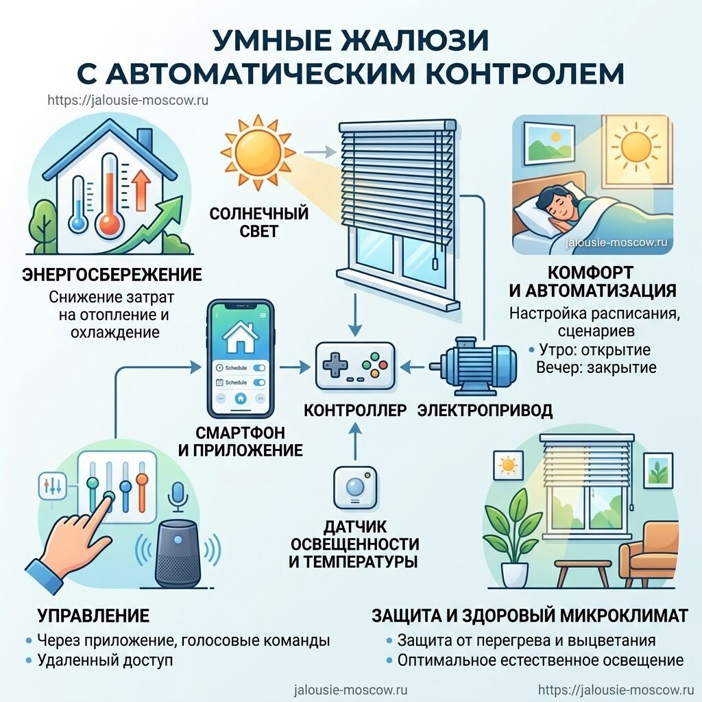 автоматические жалюзи