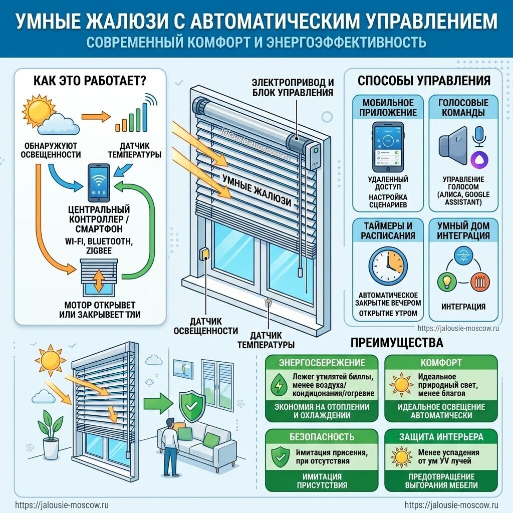 жалюзи с автоматическим управлением