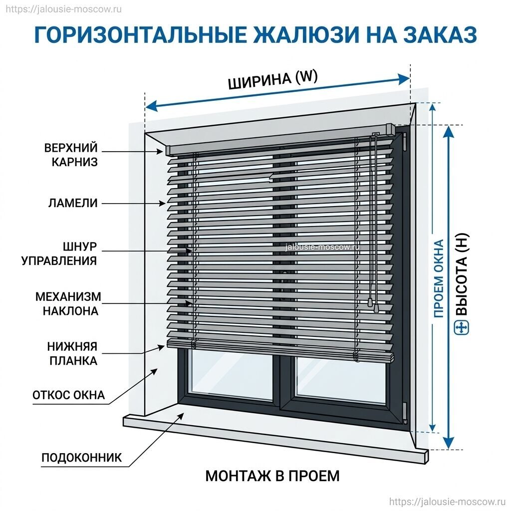 устройство и монтаж горизонтальные жалюзи