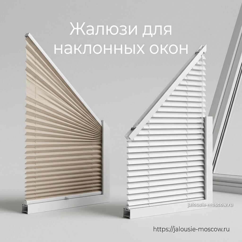 Жалюзи на косые окна