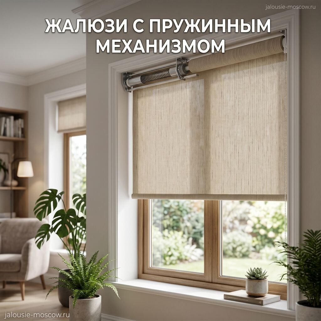 жалюзи с пружинными механизмом