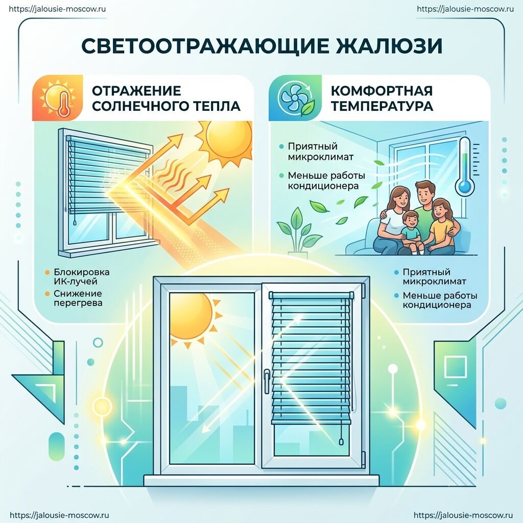 светоотражающие жалюзи